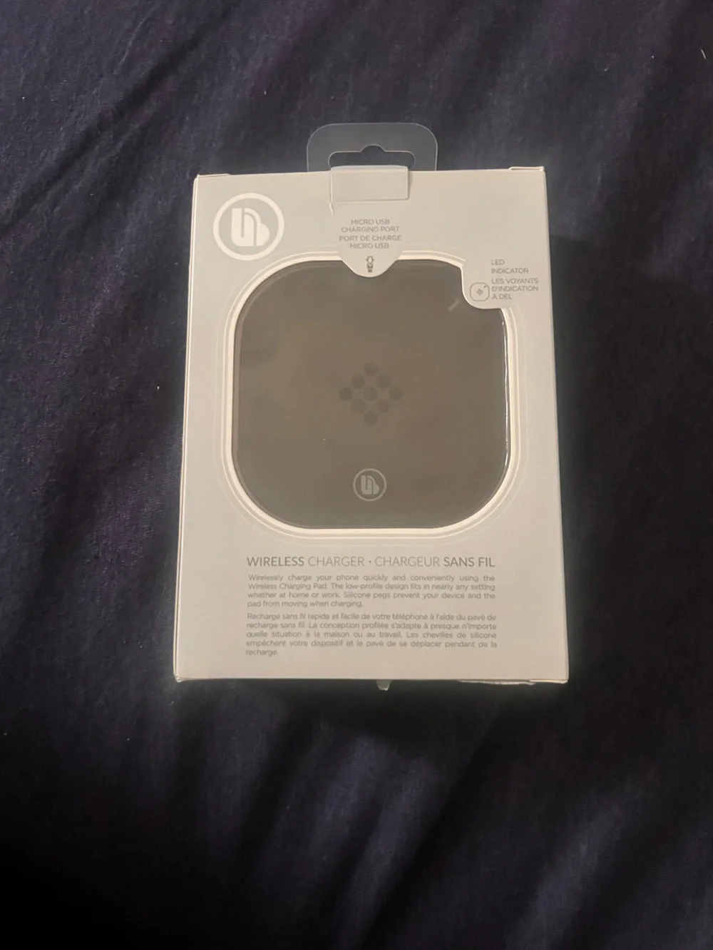 Wireless Charger Pad in Black - Fast Qi Charging